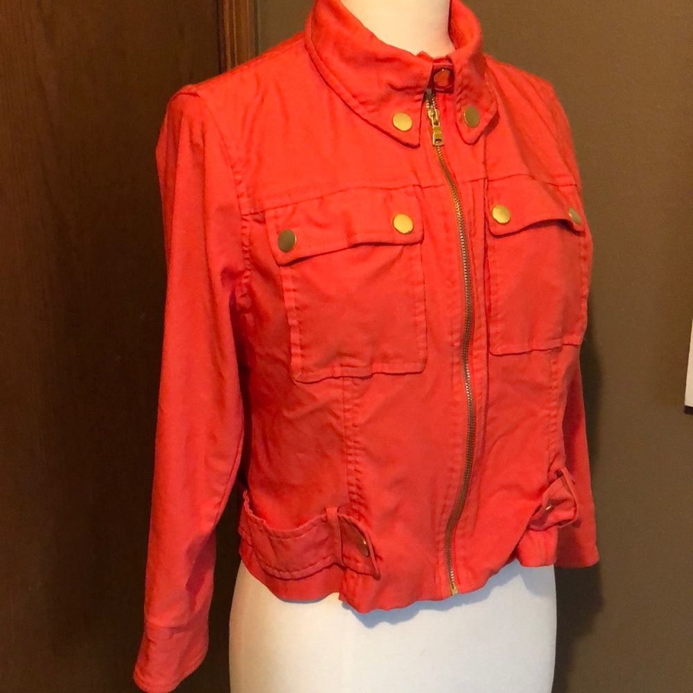 Casual orange jacket